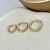 Trio argolas cristal Banhado em Ouro - loja online