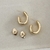 Brinco Argola Lisa Grande Banhada em Ouro* - Use May Store