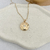 Colar Medalha FE AMOR LUZ Banhada em Ouro - comprar online