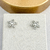 Brinco Flor Cravejada Cristal Ródio - comprar online