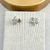 Brinco Flor Cravejada Cristal Ródio - Use May Store