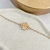 Pulseira Trevo Banhada em Ouro - Use May Store