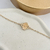 Pulseira Trevo Banhada em Ouro* na internet