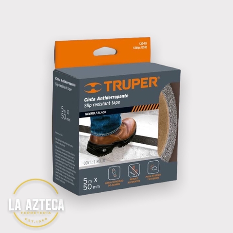 Cinta antiderrapante 1" x 5m negro