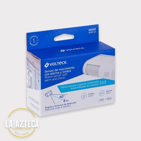 Sensor de movimiento con alarma y timbre