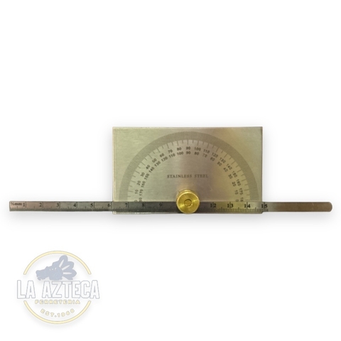 TRANSPORTADOR CON ESCALA 0-180° 6" KARLEN