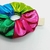 Scrunchie arcoiris metalizada