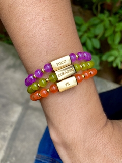 Pulseira pedras verde
