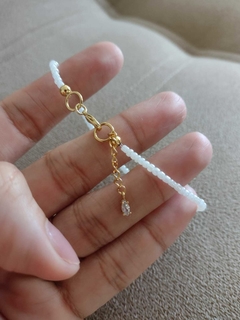 Pulseira Miçanga Branca E Lua - comprar online
