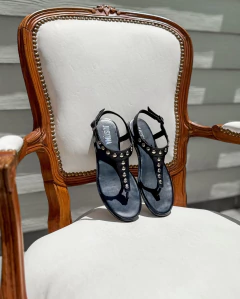 SANDALIA SHAROW NEGRO - OlivettaShoes