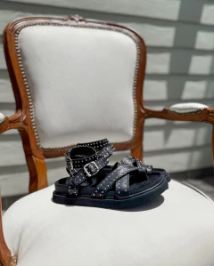 SANDALIA MALVIE NEGRO - OlivettaShoes
