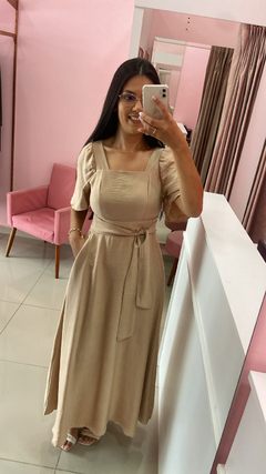 Vestido Maria - Bege