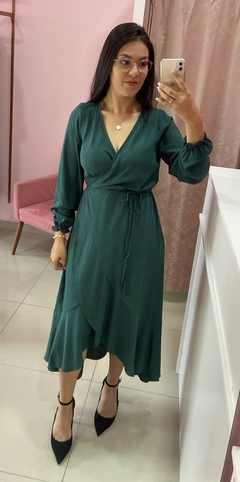 Vestido Envelope Ravena - Verde - Le Boutique
