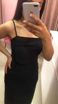 Vestido Midi Lauana - Preto - comprar online