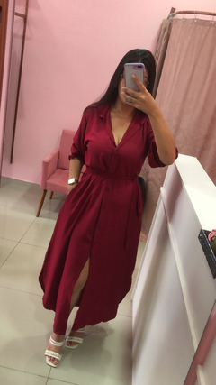 Imagem do Chemise Luciana Slim - Vinho