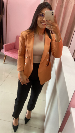 Imagem do Blazer Alongado Aline - Caramelo