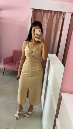 Vestido Midi Pietra - Bege na internet
