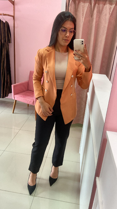 Blazer Alongado Aline - Caramelo - loja online