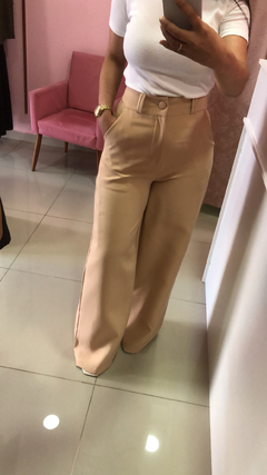 Calça Pantalona - Bege - Le Boutique
