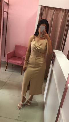 Vestido Midi Pietra - Bege na internet