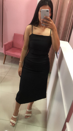 Vestido Midi Lauana - Preto