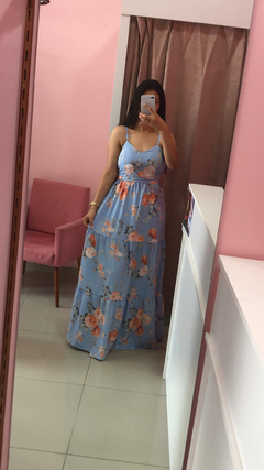 Vestido Jasmin - Floral Azul - loja online