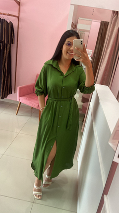 Chemise Luciana Slim - Verde Oliva - comprar online