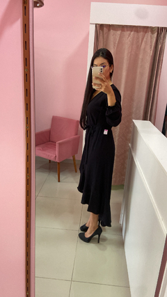 Vestido Envelope Ravena - Preto