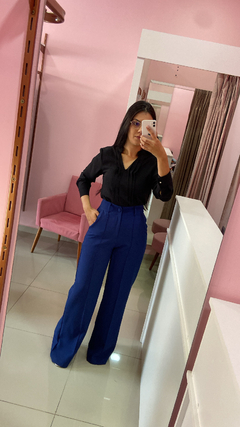 Calça Pantalona Maya - Azul Marinho na internet