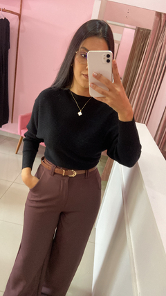 Blusa em Modal Iza - Preta - loja online