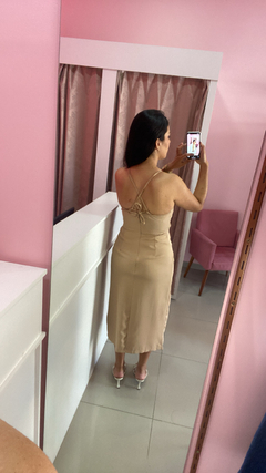 Vestido Midi Pietra - Bege - loja online