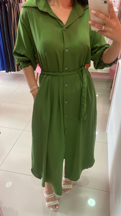 Chemise Luciana Slim - Verde Oliva - Le Boutique