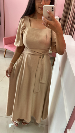 Vestido Maria - Bege na internet