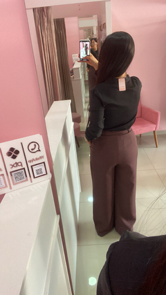Calça Pantalona - Marrom - loja online