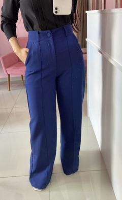 Calça Pantalona Maya - Azul Marinho - Le Boutique