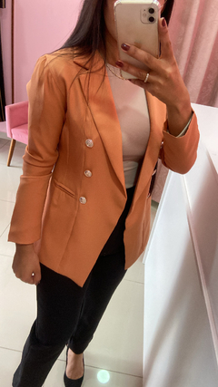 Blazer Alongado Aline - Caramelo na internet