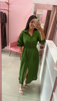 Chemise Luciana Slim - Verde Oliva na internet