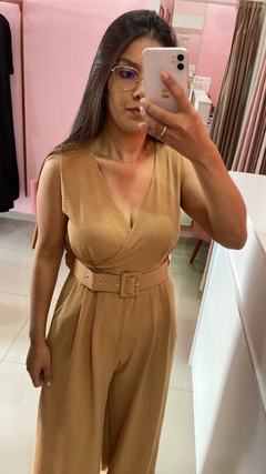 Macacão Mariela - Regata Caramelo - Le Boutique
