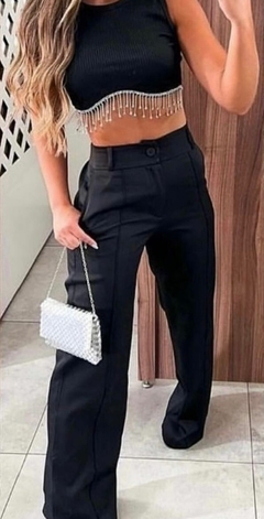 Calça Pantalona Maya - Preta - comprar online