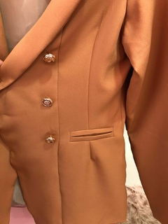 Blazer Alongado Aline - Caramelo - comprar online