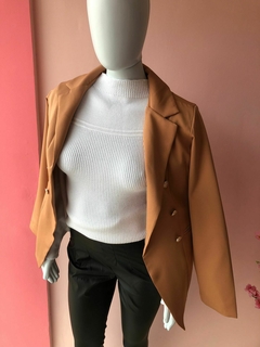 Blazer Alongado Aline - Caramelo na internet