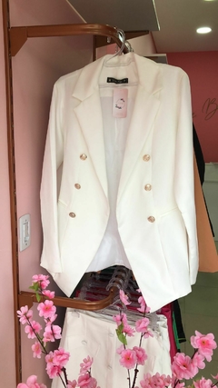 Blazer Alongado Aline - Branco - comprar online