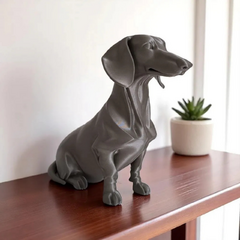 Escultura Cachorro Dachshund 3D Roaz Creative - comprar online