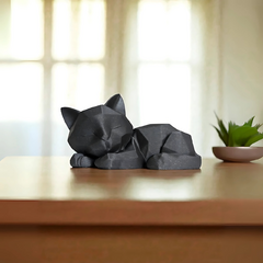 Gato Decorativo Geométrico 3D Roaz Creative - loja online