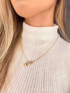 Colar de bolas coloridas - comprar online