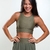 Top Cropped Run verde cidreira - comprar online