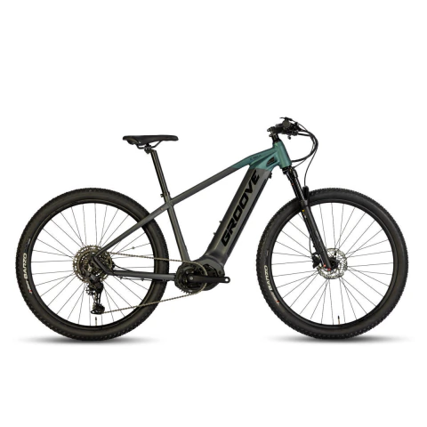 Bicicleta Elétrica Groove E-SKA 7 2026 10v Verde/Grafite