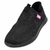 Tênis Slip On Molekinha Preto com Glitter e Detalhe Pink na internet