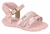 Sandália Infantil Bebê Molekinha Rosa com Tiras de Lantejoulas e Holográfica - comprar online