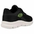 Tênis Esportivo Masculino Preto com Solado Branco e Detalhes Verde Neon na internet